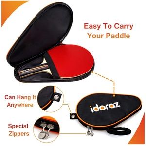 Pack of 2 Idoraz Ping Pong Paddle Case